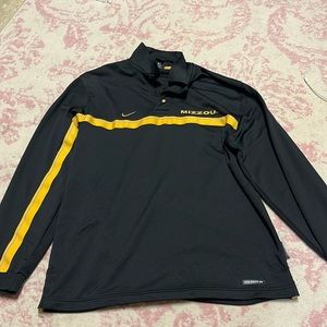 Nike dryfit lightweight Mizzou black long sleeve